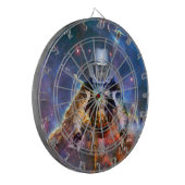 Astronautenzersplitterung Dartscheibe (Vorderseite Links)