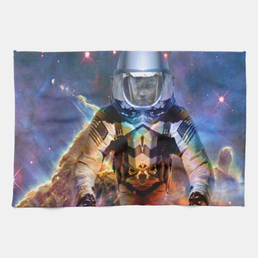 Astronautenzersplitterung Küchentuch (Horizontal)