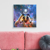 Astronautenzersplitterung Leinwanddruck (Insitu (Wohnzimmer))
