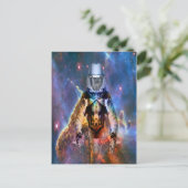 Astronautenzersplitterung Postkarte (Stehend Vorderseite)