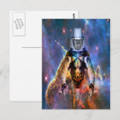 Astronautenzersplitterung Postkarte (Vorne/Hinten)