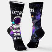 Astronautenzitat Socken (Gewinkelt)