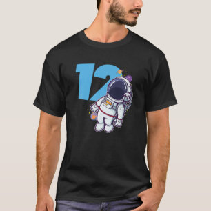 Astronautin 12 Jährige Kinder 12. Geburtstagsparty T-Shirt