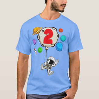 Astronautin 2 Jahre Junge Weltraum Party 2. T-Shirt