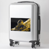 Astronautin Aufkleber (Koffer)