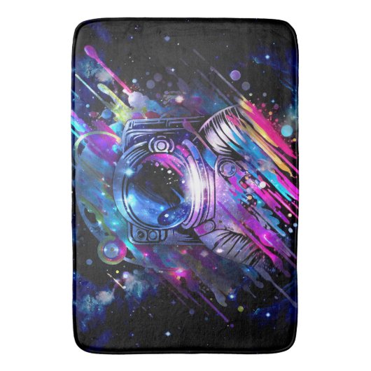 Astronautin Badematte (Vorderseite Vertikal)