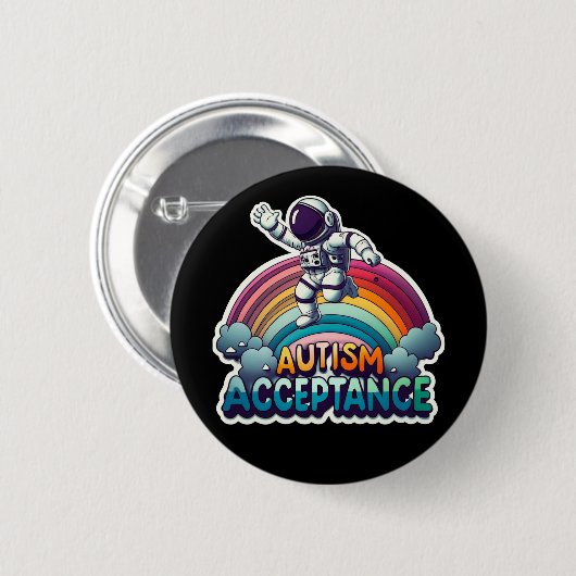 Astronautin Button (Vorne & Hinten)