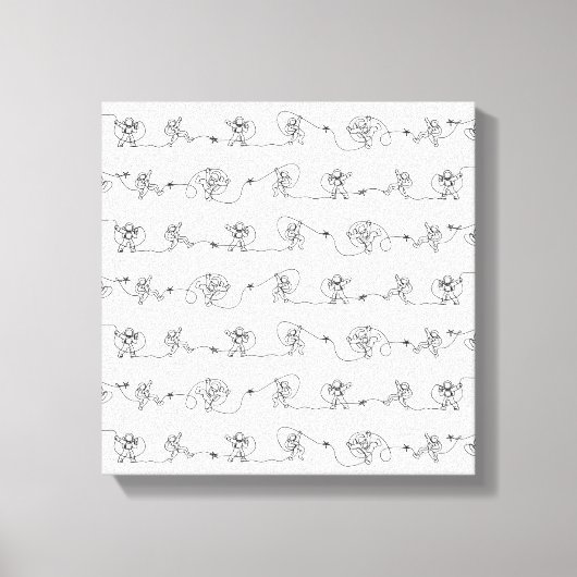 Astronautin Canvas Print Leinwanddruck (Vorderseite)