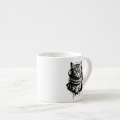 Astronautin Cinett Art Espressotasse (Vorderseite Rechts)