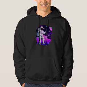Astronautin Fischerboot Weltraum Cooler See Hoodie