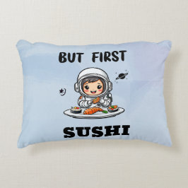 Astronautin frisst Sushi Dekokissen