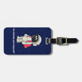 Astronautin Gepäckanhänger (Vorderseite horizontal)