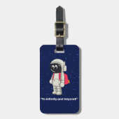 Astronautin Gepäckanhänger (Vorderseite vertikal)