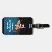Astronautin Gepäckanhänger (Vorderseite horizontal)