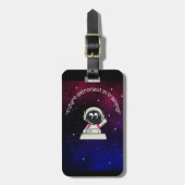 Astronautin Gepäckanhänger (Vorderseite vertikal)