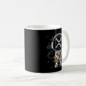Astronautin Gitarre Ripple XRP Crypto Coin HODL Kaffeetasse (VorderseiteRechts)
