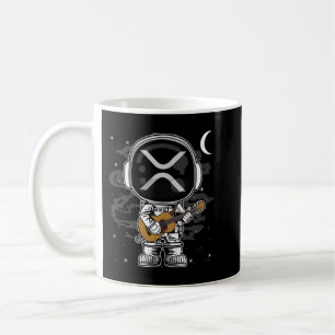 Astronautin Gitarre Ripple XRP Crypto Coin HODL Kaffeetasse