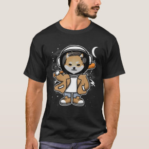 Astronautin Hiphop Dogelon Mars ELON Coin to Moo T-Shirt