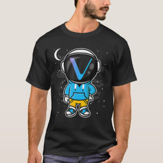 Astronautin Hiphop Vechain VET-Münze bis zur Mondk T-Shirt