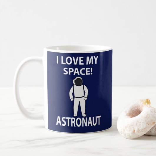 Astronautin I Liebe mein Raumfahrer Kaffeetasse (Mit Donut)