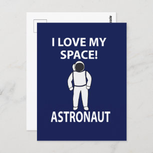 Astronautin I Liebe mein Raumfahrer Postkarte