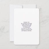 Astronautin im Weltraum Vielen Dank Dankeskarte (Rückseite)