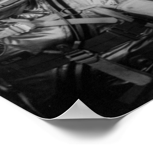 Astronautin John Glenn Posen neben Freundschaft 7 Poster (Ecke)