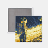 Astronautin Magnet (Vorderseite/Rückseite)