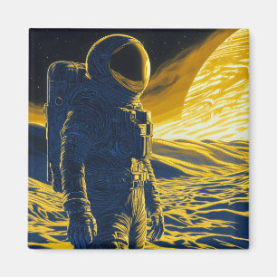 Astronautin Magnet