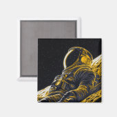 Astronautin Magnet (Vorderseite/Rückseite)
