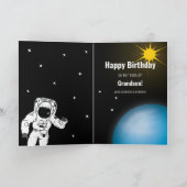 Astronautin/Raumfahrtsozial Distanzierender Schwar Karte (Innenseite)