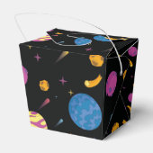 Astronautin Reisegalaxie Geburtstagskiste Geschenkschachtel (Rückseite)