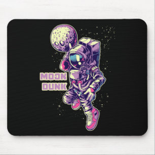 Astronautin Spaceman Basketball Spieler Dunking Mo Mousepad