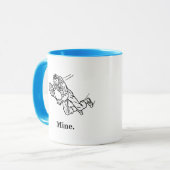 Astronautin Spaceman Tennis Player Tasse (Vorderseite Links)