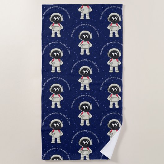 Astronautin Strandtuch (Vorderseite)