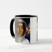 Astronautin Tasse (Vorderseite Links)