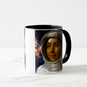 Astronautin Tasse (VorderseiteRechts)