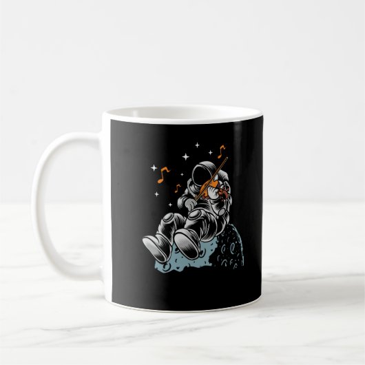 Astronautin Violin Player Instrumententorenmusiker Kaffeetasse (Links)