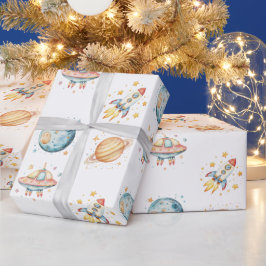 Astronautin Weltraumdenkmal Geburtstag Geschenkpapier