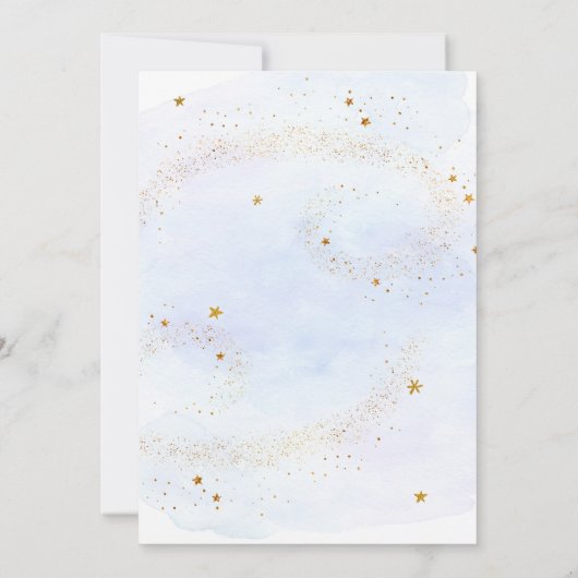 Astronautin zweite Reise um die Sonne zum Geburtst Einladung (Rückseite)