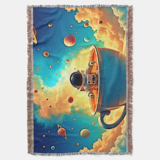 Astronaut's Coffee Cosmos Journey Decke (Vorderseite Vertikal)