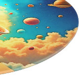 Astronaut's Coffee Cosmos Journey Schneidebrett (Ecke)