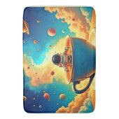 Astronauts Coffee Cosmos Reise Badematte (Vorderseite Vertikal)