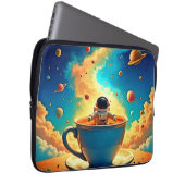 Astronauts Coffee Cosmos Reise Laptopschutzhülle (Vorne Rechts)