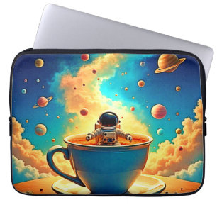 Astronauts Coffee Cosmos Reise Laptopschutzhülle