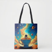 Astronauts Coffee Cosmos Reise Tasche (Vorderseite)
