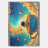 Astronauts Kaffee-Kosmos-Reise Decke (Vorderseite Vertikal)