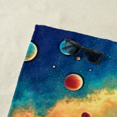 Astronauts Kaffee-Kosmos-Reise Strandtuch (Beispiel)