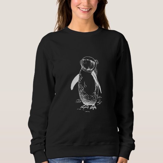 Astronaut's Penguin surreal Sweatshirt (Vorderseite)