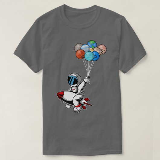 Astronauts Planets Outer Space Eplorer I Need Mor T-Shirt (Design vorne)
